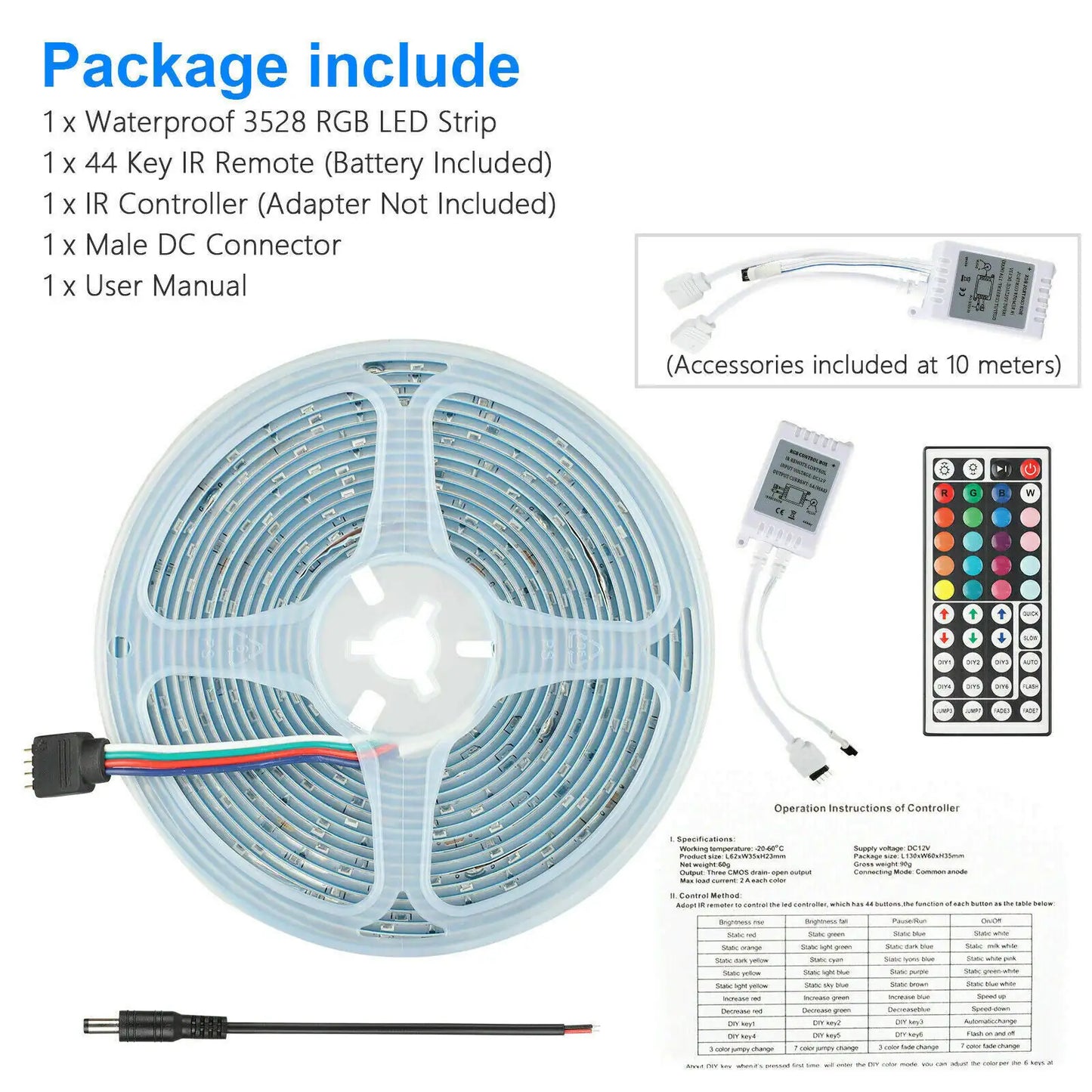 16FT Ft LED Strip Lights